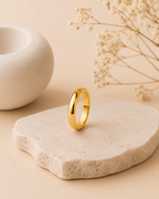 Adya Aurelia Gold-Plated Classic Band Ring