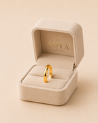 Adya Aurelia Gold-Plated Classic Band Ring