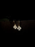 Adya Floral Crystal Drop Earrings for Women