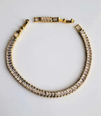 Adya Crystal Baguette Gold-Plated Tennis Bracelet for Women