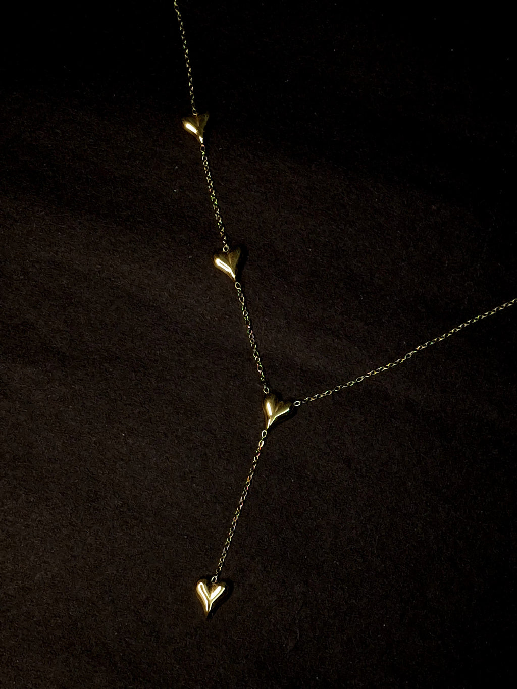 Adya Heart Link Y-Chain Gold-Plated Necklace for Women