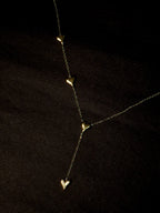 Adya Heart Link Y-Chain Gold-Plated Necklace for Women