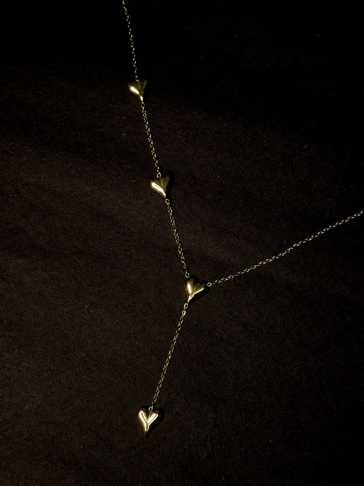 Adya Heart Link Y-Chain Gold-Plated Necklace for Women