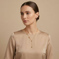 Adya Heart Link Y-Chain Gold-Plated Necklace for Women