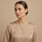 Adya Heart Link Y-Chain Gold-Plated Necklace for Women
