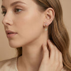 Adya Crystal Teardrop Gold-Plated Drop Earrings for Women