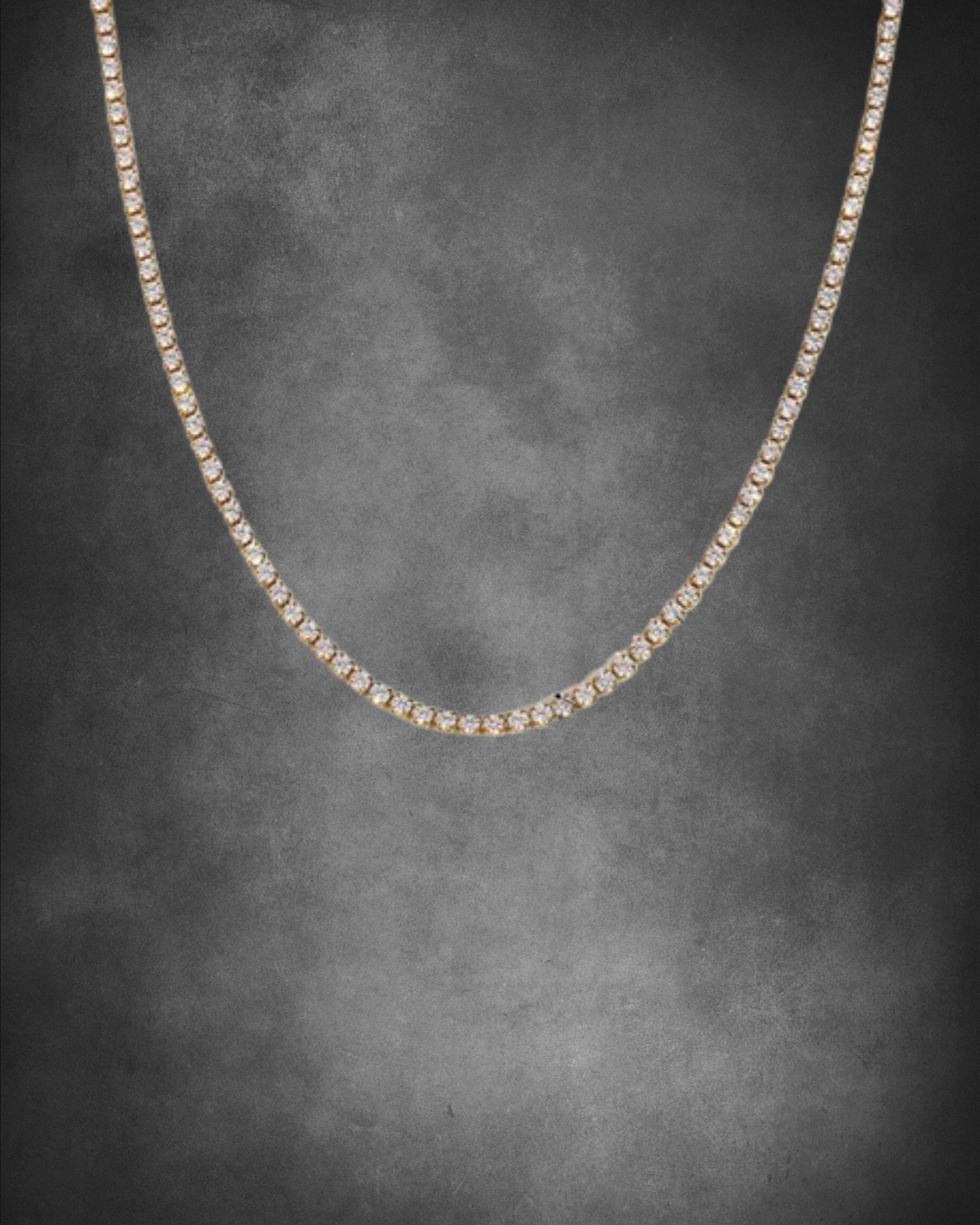 Adya Classic Tennis Gold-Plated Necklace for Women
