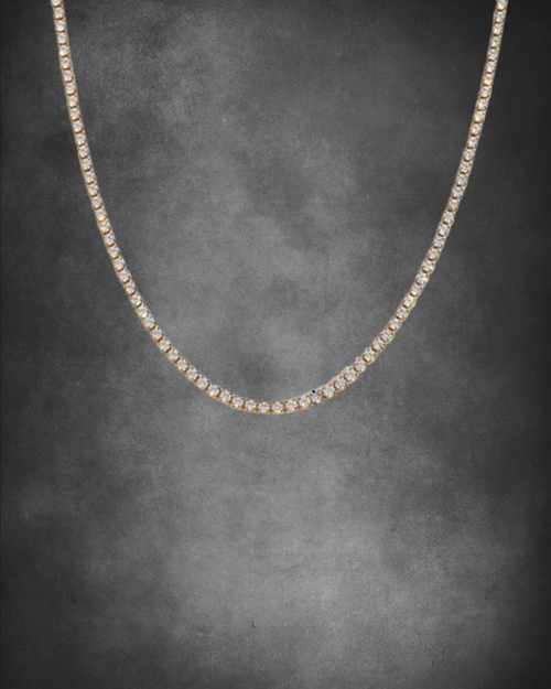 Adya Classic Tennis Gold-Plated Necklace for Women