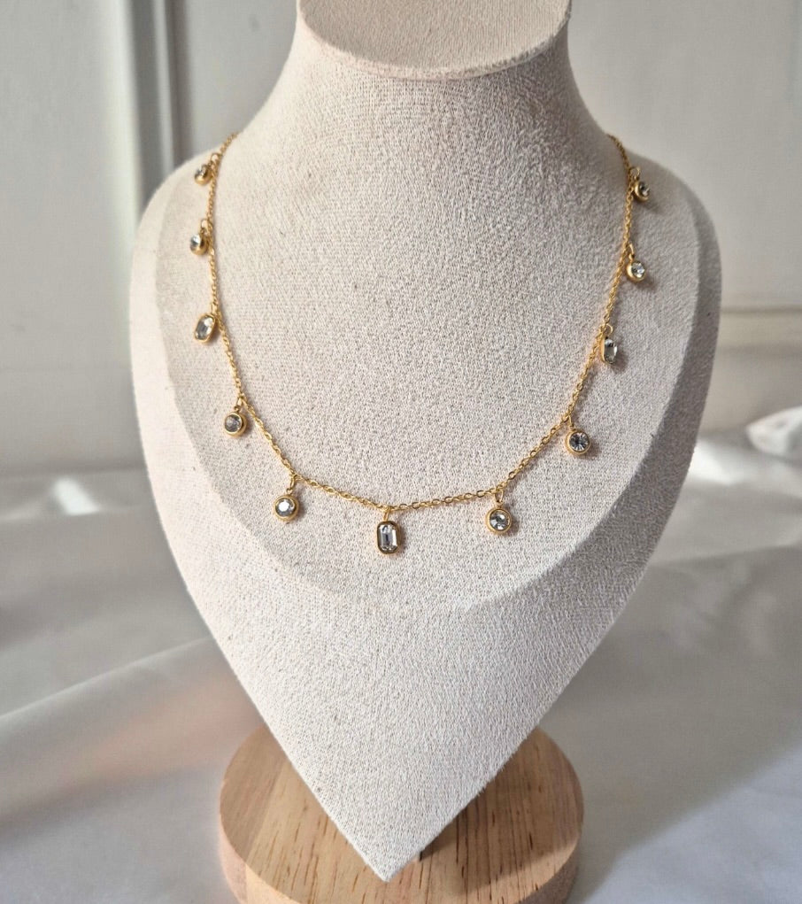 Adya Crystal Drop Pendant Necklace