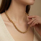 Adya Twisted Rope Chain Necklace