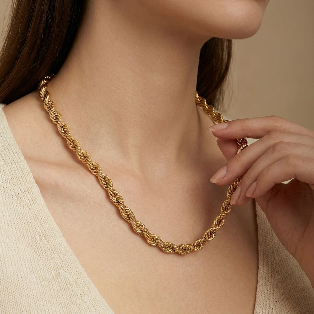 Adya Twisted Rope Chain Necklace