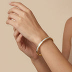 Golden Baguette Crystal Bangle