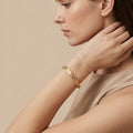 Adya Crystal Studded Gold-Tone Bangle