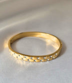 Adya Crystal Studded Gold-Tone Bangle