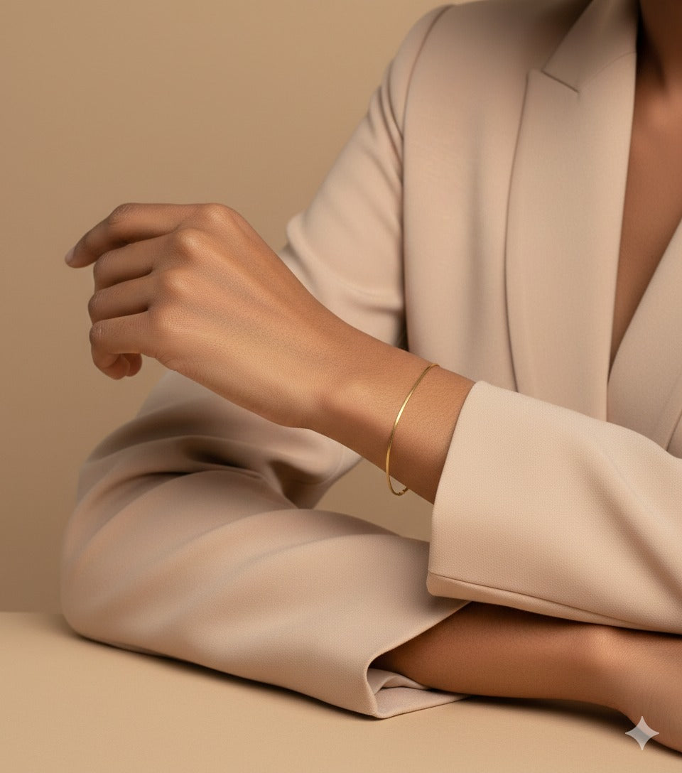 Adya Minimal Gold-Tone Everyday Bracelet