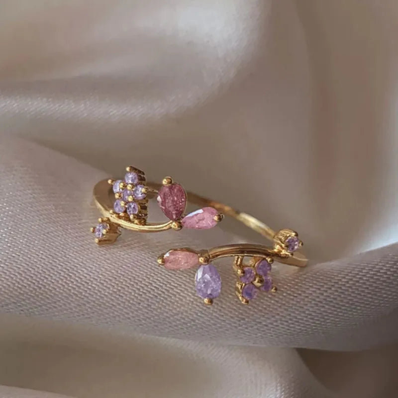 Adya Multicolor Rosalyn Bloom Ring For Women