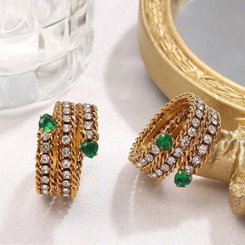 Adya Multicolor Jade Serpent Ring For Women