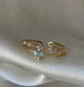 Adya Multicolor Springwing Ring For Women