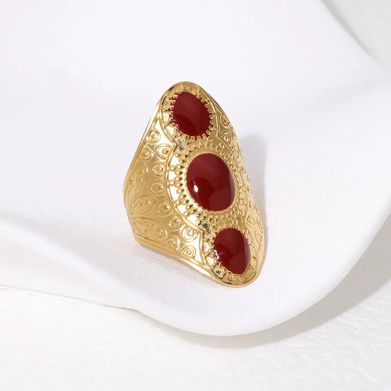 Adya Royale Crimson Heritage Statement Ring for Women