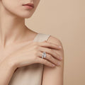 Adya Crystal Link Statement Ring
