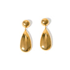 Gold Teardrop Statement Earrings for Women