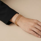 Adya Triple Layer Crystal & Link Bracelet