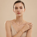 Adya Bow Charm Layered Necklace