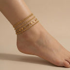 Adya Gold Leaf Chain Anklet