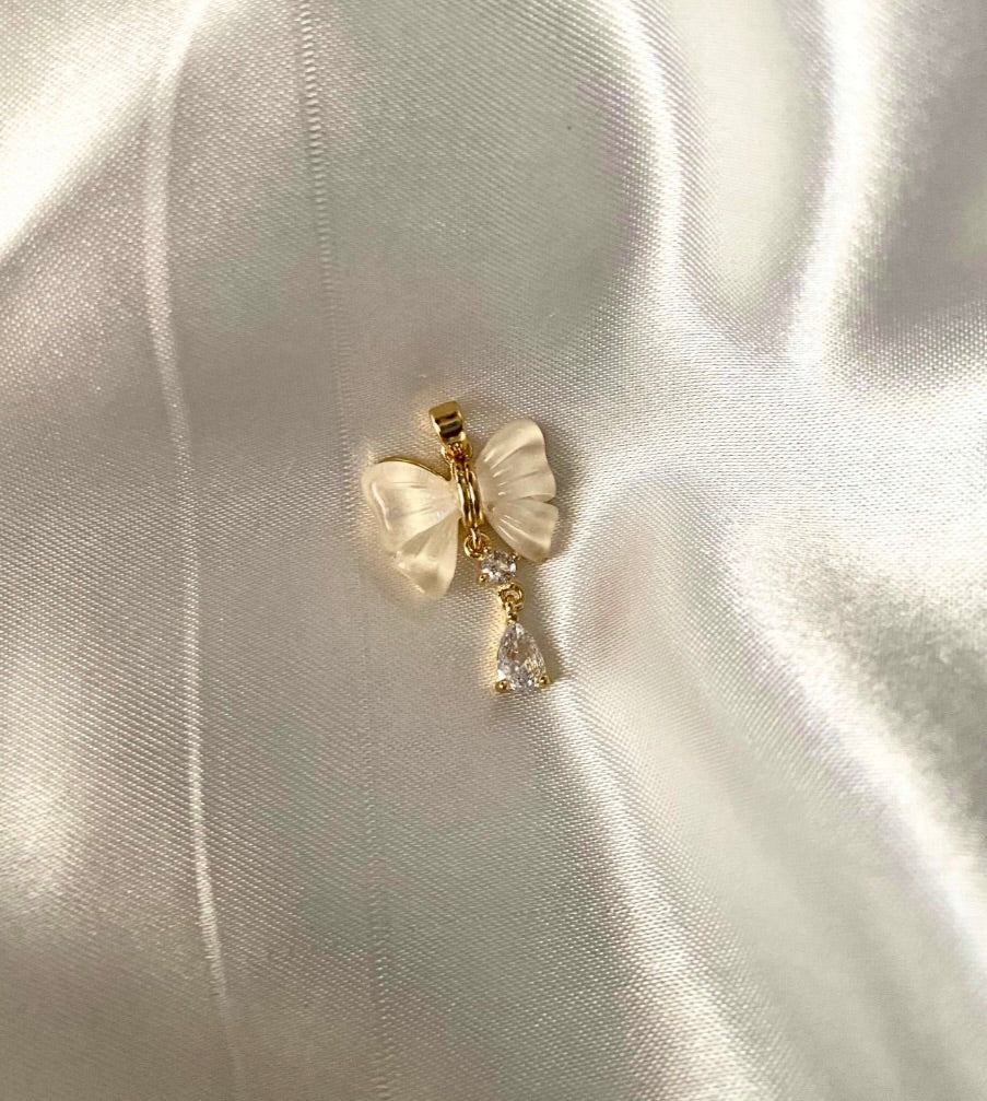Elegant Butterfly Drop Pendant