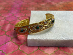 Emerald Embellished Gold Bracelet