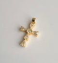 Adya Crystal Cross Pendant