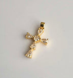 Adya Crystal Cross Pendant
