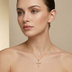 Adya Crystal Cross Pendant