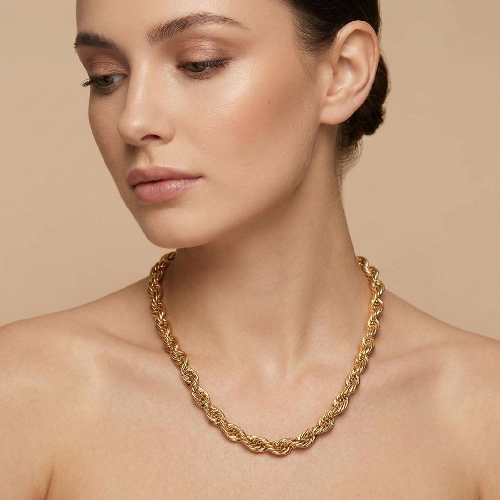 Adya Twisted Rope Chain Necklace