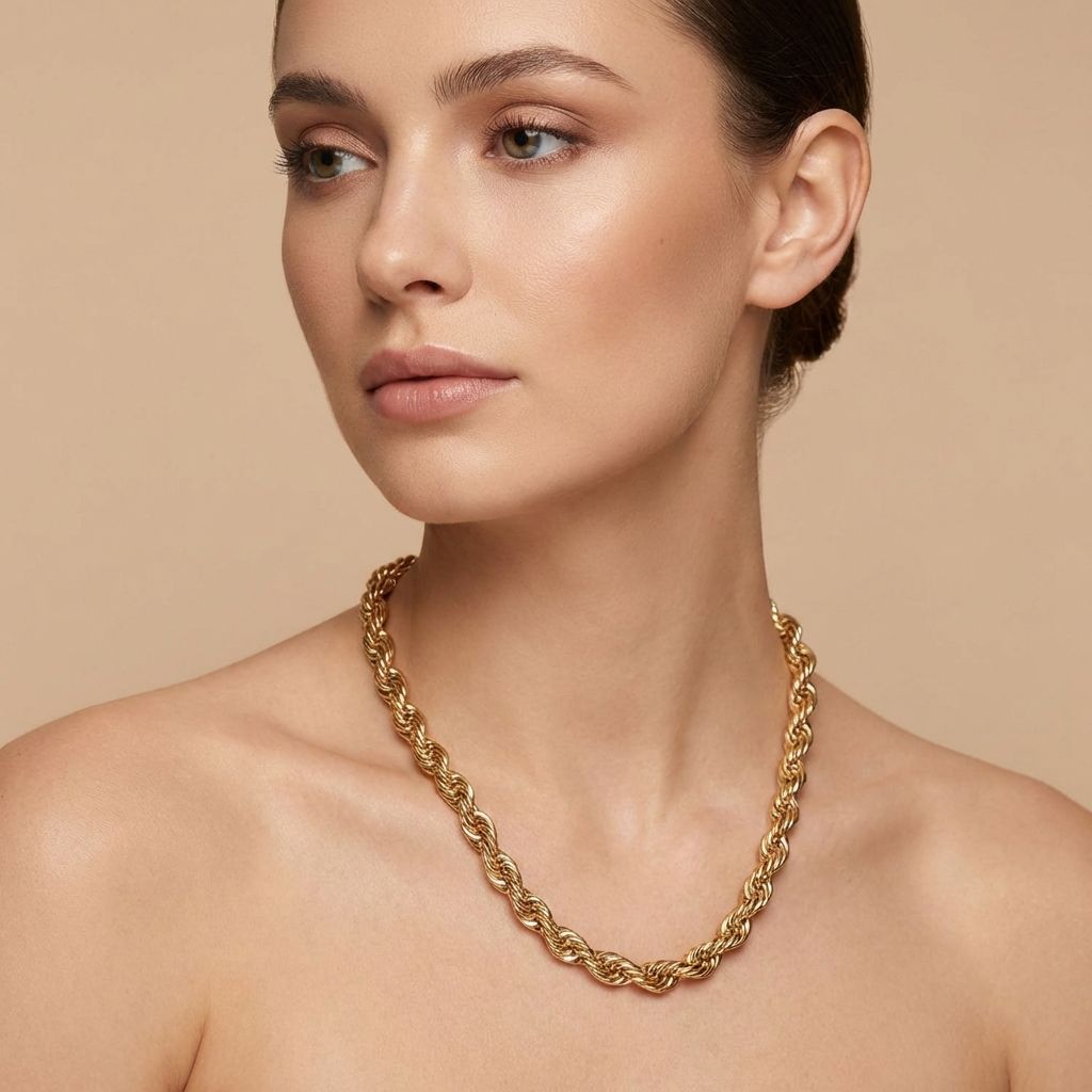 Adya Twisted Rope Chain Necklace
