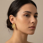 Adya Radiant Fan Drop Earrings