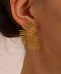 Adya Radiant Fan Drop Earrings
