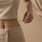 Adya Beaded Silver-Tone Waist Chain