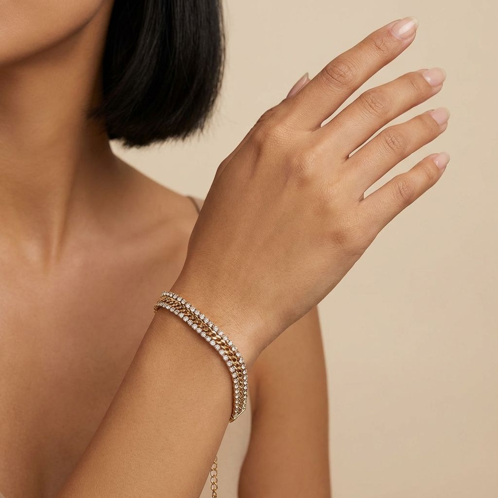 Adya Crystal Tennis Bracelet