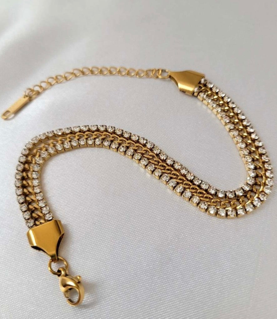 Adya Crystal Tennis Bracelet