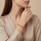 Adya Gold Beaded Crystal Bracelet