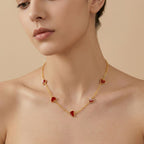 Heart Charm Gold-Tone Chain Necklace
