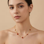 Heart Charm Gold-Tone Chain Necklace