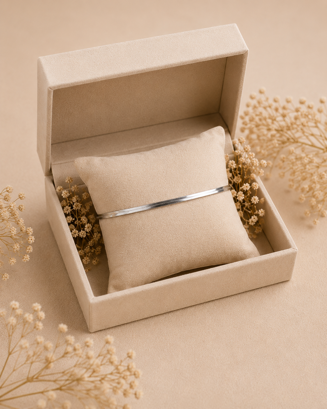 Minimalist Silver Snake Chain Anklet for Women | Adjustable Sleek Anklet