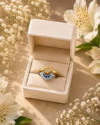 Adya Celestial Duo Sun & Moon Adjustable Ring Set for Women