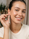 Adya Lumina Linear Drop Earrings