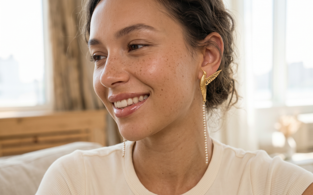 Adya Songbird Threaders Earrings