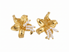 Adya Pearl Orchid Earrings