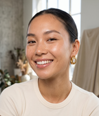 Adya Signature Bold Ribbon Stud Earrings