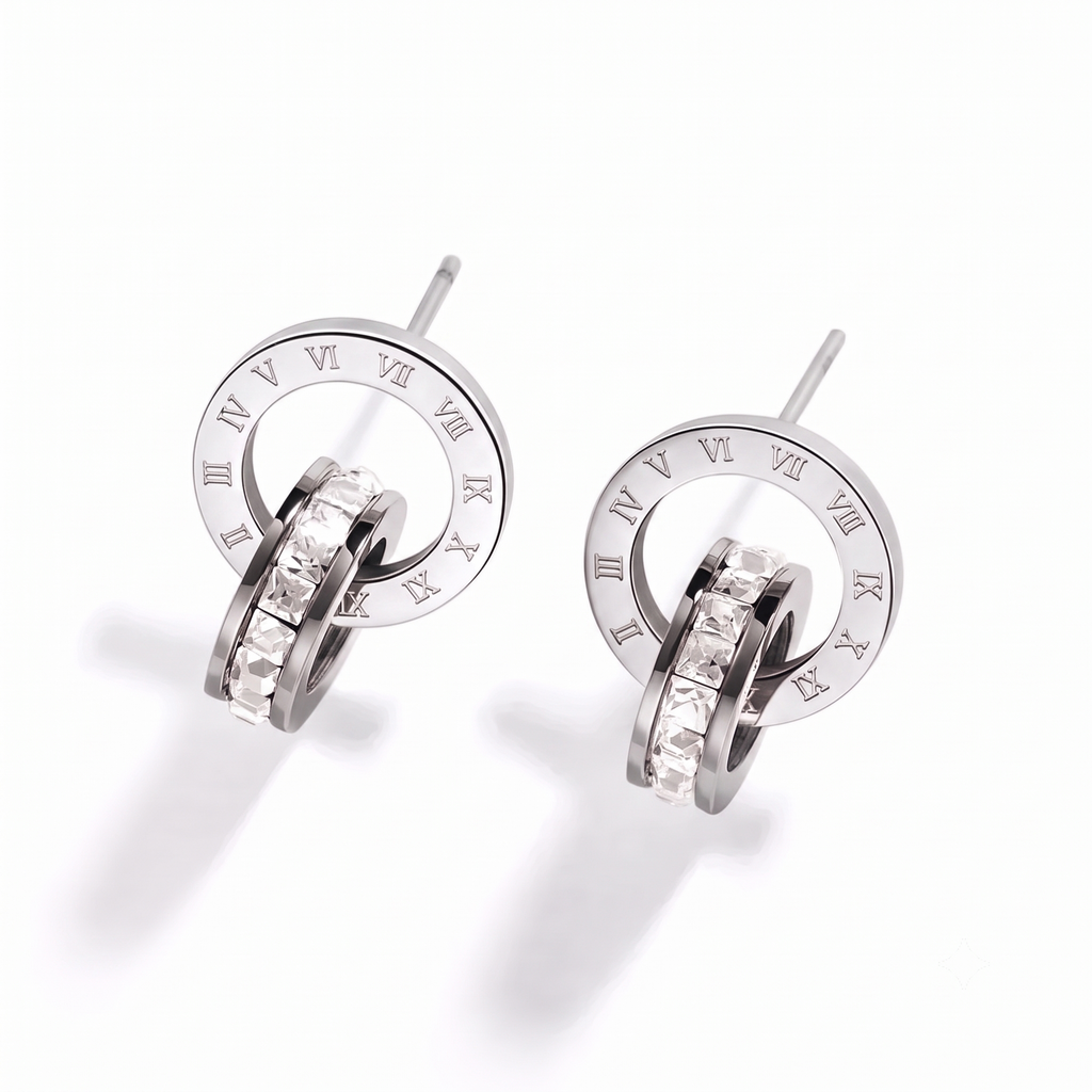 Adya Tempus Interlocking Circle Studs Earrings (Copy)